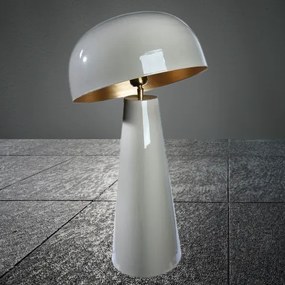 Moderná sivá stojaca lampa MUSHROOM