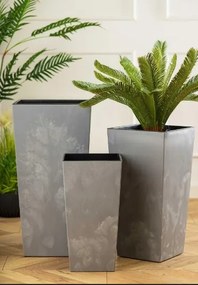 Kvetináč Porto 46x25 cm sivý betón