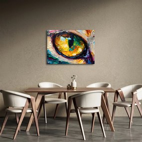 Obraz - Maľba mačacieho oka (70x50 cm)