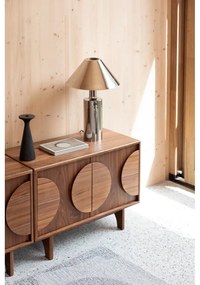 Hnedá nízka komoda v dekore orecha 82x58 cm Groove – Zuiver