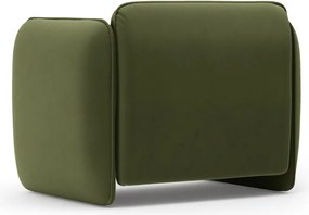 Zelené zamatové kreslo Georgia – Micadoni