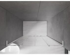 Mexen Velar L Duo, posuvné sprchové dvere do otvoru 140 cm, 8mm číre sklo, chrómová, 871-140-003-02-01