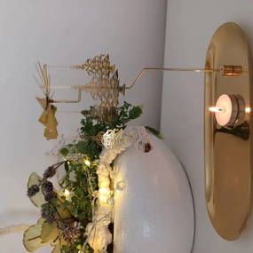 DECOLED Anjel zvoní, 23 x 20,5 cm, stromy, zlato