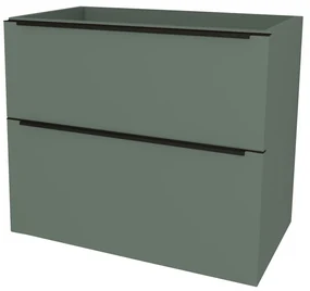 Mereo, Mereo Mailo, kúpeľňová skrinka 61 cm, čierne madlo, Multidecor, Zelená Verde, MER-CN590SBZEV1