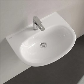 VILLEROY &amp; BOCH O.novo závesné umývadlo s otvorom, bez prepadu, 600 x 460 mm, biela alpská, 4A406101