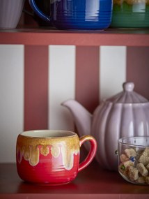 Bloomingville Hrnček Sheen Red 400 ml