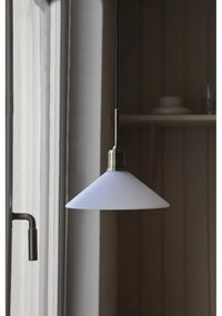 Závesné svietidlo so skleneným tienidlom v bielo-mosadzovej farbe ø 25 cm Vela – Markslöjd