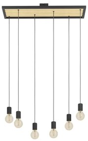 Eglo 43725 - Luster na lanku CONSETT 6xE27/40W/230V
