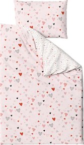 Krepové obliečky do postieľky Renforcé LOVITA ružové Rozmer obliečky: 45 x 65 cm | 90 x 140 cm