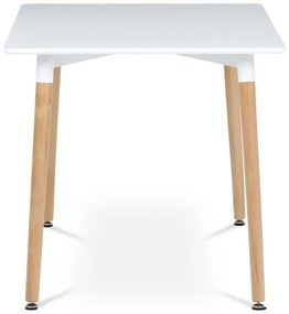 Jedálenský stôl 120 x 80 cm, biely