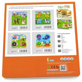 Drevené vkladacie puzzle Hmyz Viga