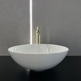 Rea Erica, umývadlo na dosku 400x400x145 mm, biela lesklá, REA-U0602