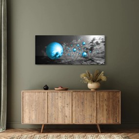 Obraz svetlo modrých gulí (120x50 cm)