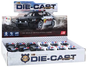 LEAN TOYS Policajné auto 1:32, kovové - Mix