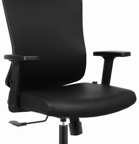 Ergonomická kancelárska stolička HC-1041 – čierna, s nastaviteľnou opierkou hlavy a bedier