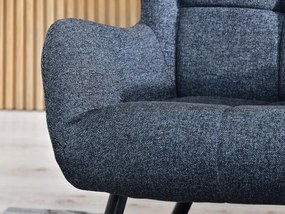Relaxačné kreslo Norweien (sivá + čierna). Akcia -16%. Vlastná spoľahlivá doprava až k Vám domov. 1136242