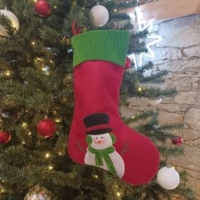 DECOLED Vianočná pančucha so snehuliakom, 50 cm
