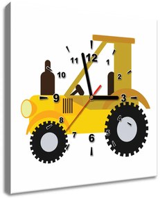 Gario Obraz s hodinami Traktor Rozmery: 30 x 30 cm