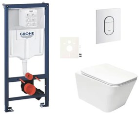 Závesný wc set do ľahkých stien / predstenová montáž SAT Infinitio SIKOGRSIN12ASH0