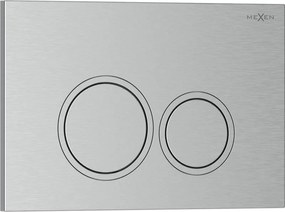Mexen Tex 01, tlačidlo na splachovanie, brúsený nikel, 6101-10
