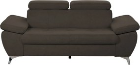 Dvojsedák Gisele, tmavo hnedá espresso látka