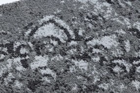 Kúpeľňový koberček FROTTE rozeta, protišmykový, mäkký - sivý