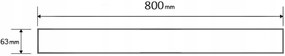 Mexen M15 kryt na nerezový žľab 80 cm, nerez, 1024080