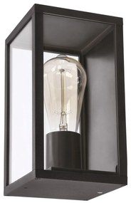 Candellux Čierne fasádne svietidlo Hoya pre žiarovku E27 IP44 21-32270