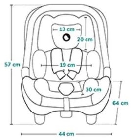 Lionelo - Autosedačka ASTRID i-Size 40-87 cm béžová