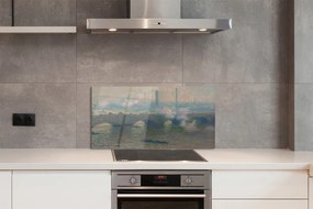 Sklenený obklad do kuchyne Art maľoval krajiny 125x50 cm