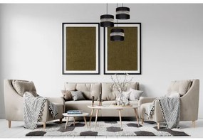 Luster na lanku CORAL 3xE27/60W/230V čierna