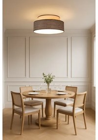 Stropné svietidlo GRACE 1xE27/60W/230V pr. 40 cm krémová/hnedá