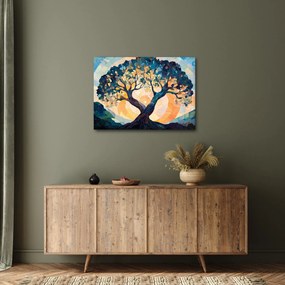 Obraz – Mozaika – slnko a strom II. (70x50 cm)
