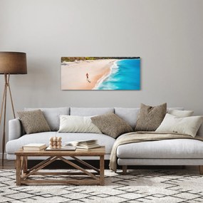 Obraz - Plážový beh (120x50 cm)