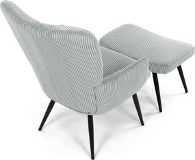 Autronic BONTEC Relaxačné kreslo, modrá, menčestrová látka, AK-L7285 BLUE6 Farba: Béžová