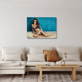 Sklenený obraz - Pózujúce ženy (70x50 cm)