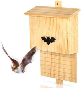 Domček pre netopiere, hniezdo, pomoc pri prezimovaní, celoročne obývateľný, píniové drevo