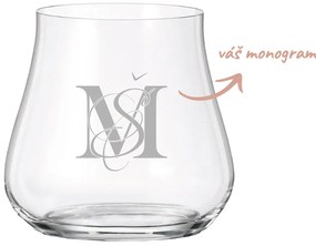 Dekorant Crystalite Bohemia poháre na rum MONOGRAM