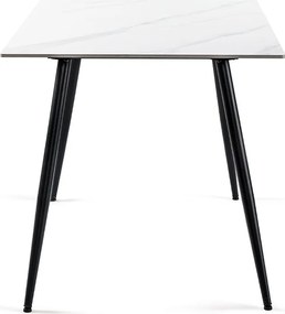 Noela Jedálenský set CERAMON 120 biely + 4x stolička MARIE šedá