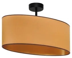 Duolla - Prisadený luster OVAL VEGAN 1xE27/15W/230V hnedá