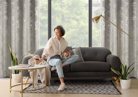 ZATEMŇOVACÍ ZÁVES NA KRÚŽKOCH RAJA 140X250 CM VZOROVANÁ