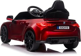 LEAN CARS BMW M4 Červené batériové auto, lakované