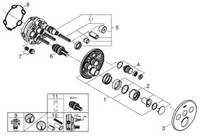 GROHE 29146000 - Batéria SMARTCONTROL lesklý chróm