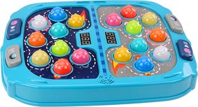 LEAN Toys Obratnostná hra Wack A Mole Kosmos, 9 úrovní, svetelné a zvukové efekty