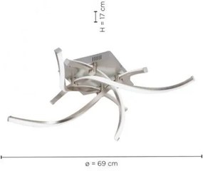 Leuchten Direkt 11995-55 - LED RGB Stmievateľný luster SWING LED/24,4W/230V + DO