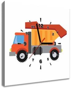 Gario Obraz s hodinami Nákladné auto Rozmery: 40 x 40 cm