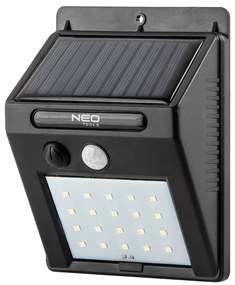 NEO TOOLS Solárna nástenná lampa 20 SMD LED 250 lm 99-055