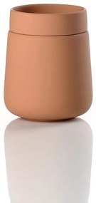 Oranžový kameninový kúpeľňový organizér na vatové tampóny Nova One – Zone