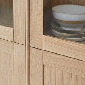 Vitrína s osvetlením v dekore duba 89x199 cm Mistral - Hammel Furniture