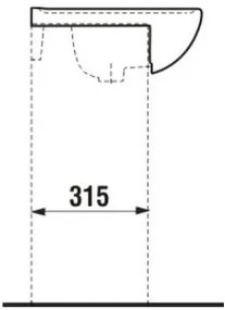 Umyvadlo nábytkové Jika Lyra plus 55 cm 8.1338.2.000.104.1